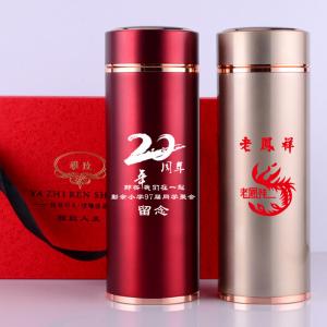 新款304高档水杯不锈钢真空保温杯定制创意商务礼品杯
