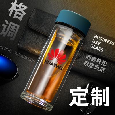 新款双层水晶玻璃杯