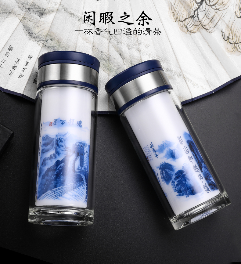 玻璃杯 鹏程万里